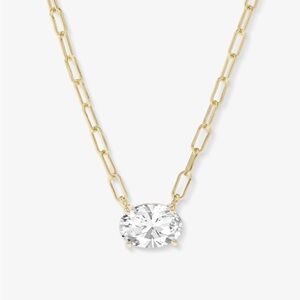 Melinda Maria Gold Chain Necklace with Pendant